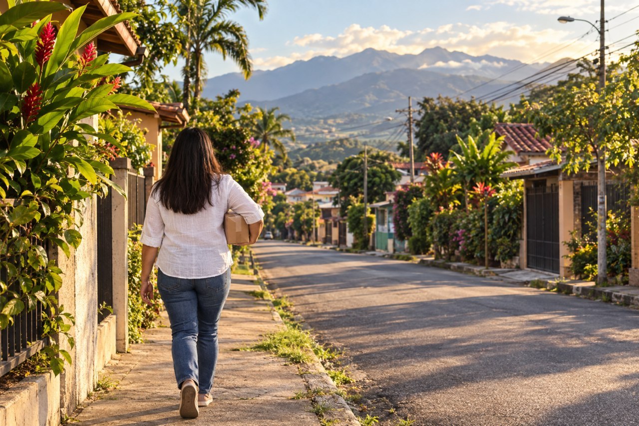 Barrio de Heredia en la tarde